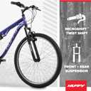 Huffy Stone Mountain Bike for Men and Women, 26, 6-Speed (20) or 21-Speed, Front or Dual Suspension (Varies), Multiple Colors, Adjustable Saddle, Shimano Equipped, All-Terrain Tires