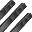 10 PCS Black Aluminum L Corner Guards 1.2x1.2x48 Wall Edge Protector Trim