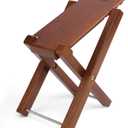 Guitar Stool Foot Rest, Adjustable Foot Stool Folded Wooden Guitar Pedal,Pedicure Foot Stool Footrest 4 Level (Rosewood)
