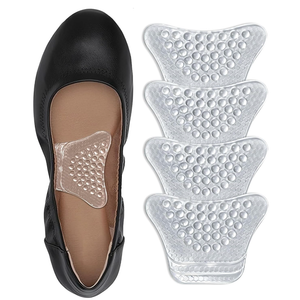 Arch Support Inserts Women, Customizable 3-Height System for Plantar Fasciitis, Non-Slip Invisible Bio-Gel, Butterfly Contour for Heels, Flats & Sandals (2 Pairs, Low Arch)