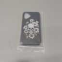 IWONE Compatible with iPhone 16 Plus Case with Card Holder Cute Shockproof Drop Protection Phone Wallet Slot Cover Cases for Women - Black Floral Skull Skeleton