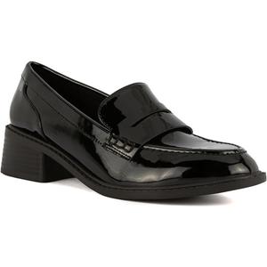 LONDON FOG Womens Castille Loafer Womens Dress Shoe (7.5, Black)