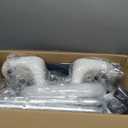 Shower Chair U-Shape Seat (450lb) Heavy Duty - Padded Armrests and Back, Shower Chairs for Elderly and Disabled, Handicap, Shower Chair for Inside Shower, Adjustable Height - Blue