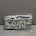 Chinoiserie Mahjong Mat with 1 Carrying Bag 31.5" x 31.5" Green and White Rubber Anti Slip and Noise Reduction Multi Purpose Game Table Cover for Mahjong, Card, Board Tile Games