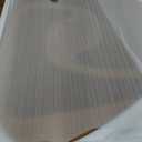 CAJCA Coffee Table for Living Room Mid Century Modern Center Table with Glass Top and Wood, Brown/Walnut (32 Inch)