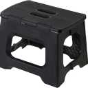 Vigar Compact Step Stool Foldable, 9-inch Step Stools for Adults up to 330 Pound, Lightweight Stool, Non-Slip Folding Step Stool, Black