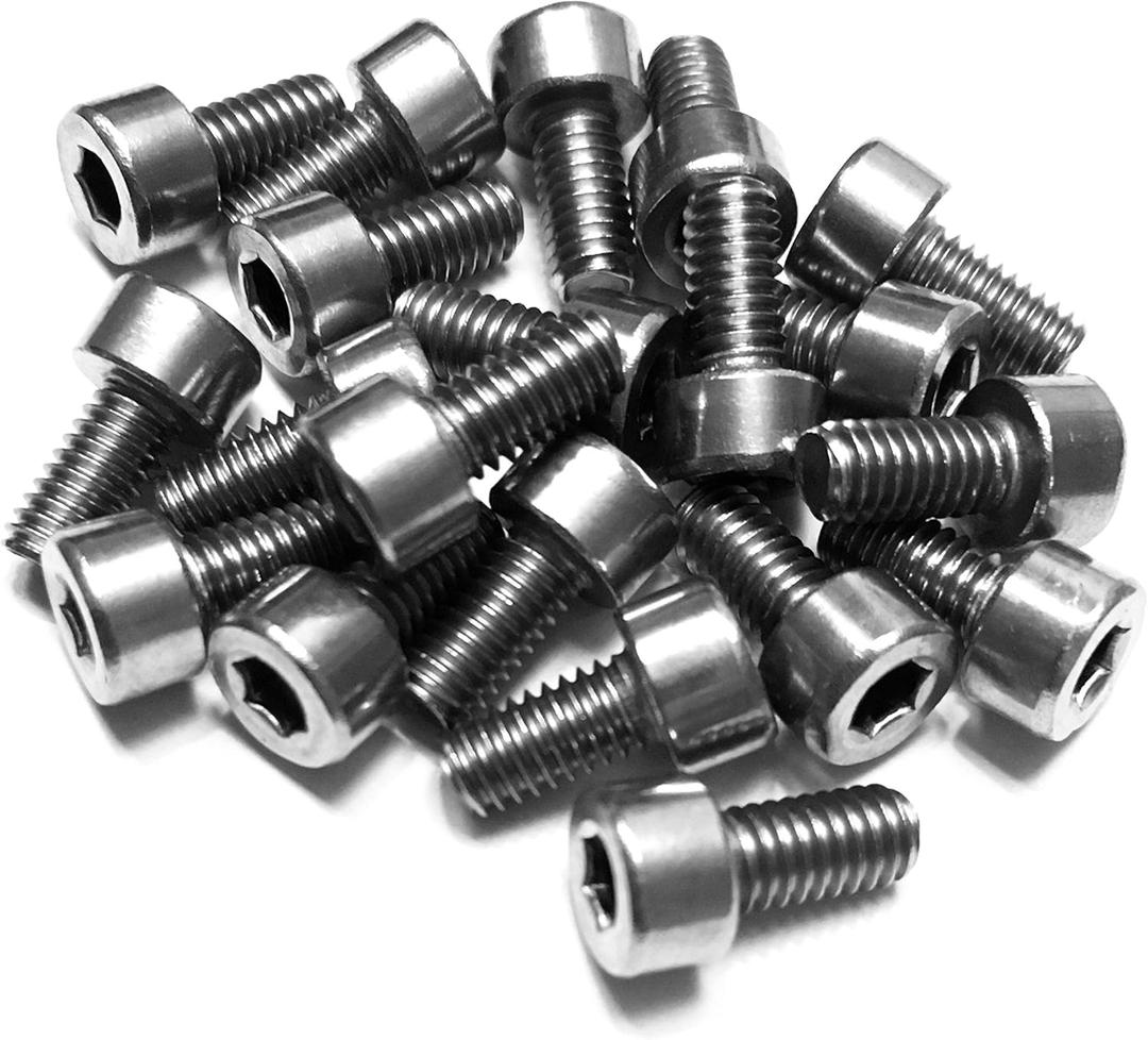 Flat Pedal Pin Upgrade Kit, 20Pins, Stainless Steel, 8MM Long