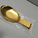 VanlonPro Stainless Steel Spoon Rest, Spatula Ladle Holder, Stainless Steel Utensil Spoon Rest Holder, Brushed Finish, Dishwasher Safe 9.8 x 3.7 Inch (Gold 1PC)
