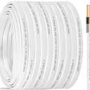 NM-B 14/2 Wire with Ground,250FT 14 Gauge 2 Conductors Electrical Wire 14 AWG Copper Solid Indoor NMB Cable,14/2 with Ground Non-Metallic Sheathed Cable Residential Wiring for Switch,Outlet,Lighting
