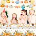 142 Pcs Thanksgiving Party Supplies, Plates and Napkins Set, Disposable Party Plates for Fall Harvest Autumn Fall Harvest Party Supply Thanksgiving Decor Serves 20