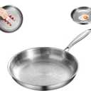 Titanium Hammered Pan Pro, 2025 New Multifunctional Ultra-Durable Scratch-Resistant Non Stick, Even Heating For Cooking (10.23IN/No Lid)