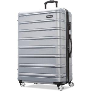 Samsonite Omni 2 28-Inch Large Checked Hardside Luggage with 360 Spinner Wheels - Scratch Resistant Hardshell - TSA Lock - Expandable Polycarbonate Shell for Lightweight Travel - Artic Silver