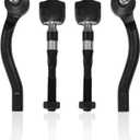 4Pcs Front Outer Inner Tie Rod Ends Kit Compatible with 2010-2013 Infiniti G25 G37, 2015 Q40 - EV801145 ES800337