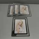 IZIDDO 5x7 Picture Frames Set of 4,Black Glass Photo Frame,for Wall Mount or Tabletop Standing,Gift Picture Frame, Horizontally or Vertically (5x7, Black)