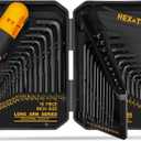 ELEAD Hex Key Allen Wrench Set: 41-Piece Hex and Torx Key Set with Torque Handle, Standard SAE(0.028"-3/8") & Metric(0.7mm-10mm) & Torx(T9-T50) in Storage Case, Heat Treated Chrome Vanadium Steel (New Version)