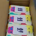 Hello Bello Extra Gentle Unscented Baby Wipes, Plant Based, Made with 99% Water and Aloe for Babies and Kids, 1080 Count (60 Count (Pack of 18))