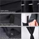 XCBYT Car Window Shades - Upgrade 2 Pack Car Privacy Curtians with Rods for Baby 99% Light Block Window Covers for Camping, Napping, Sleeping, Breastfeeding, Cloth Changing