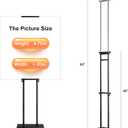 WHAUU Display Stand Sign Holder,Heavy Duty Adjustable Pedestal Sign Stand Up to 75 inch,Double-Sided for Board & Foam Sign,Sign Stand with Base,Fit Wedding,Restaurant or Business(Poster not Included)