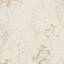 Norwall FH37508 Queen Anne's Lace Prepasted Wallpaper in Beige, Wheat