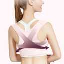 Posture Corrector for Women, Back Brace for Women, Adjustable Lightweight Upper Back Brace, Back Posture Corrector for Neck, Shoulder, Upper & Lower Back Pain Relief, Invisible Under Clothes (Pink, Large)