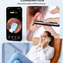 Ear Wax Removal Tool Camera - FSA/HSA Eligible Ear Irrigation Flushing System & Ear Cleaner with Camera 1080 HD, Ear Flushing Kit for Adults with One-Piece Waste Tank, Earwax Removal Kit White XL