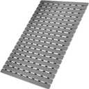 MBOSS Bathtub Mat Non Slip, Shower Mat for Inside Shower, Suction Cups Design and Drain Holes, 27.5 X 15.7 Inch, Bathroom Essentials Safe, Easy to DIY Cut, Soft and Eco-Friendly Materials (Grey)