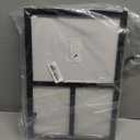 MONT PLEASANT Collage Picture Frame for Wall with 3 Openings Frames for 8 by 10 Picture or Photo, Two 5X7, Made of High Definition Glass Wall Display or Tabletop Display (Black)