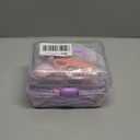 11'' Plastic Box Organizer with Removable Tray, Sewing Box Organizer (Purple)