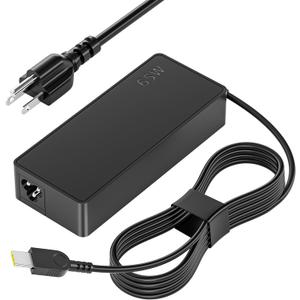 65W USB C Laptop Charger Compatible with Lenovo ThinkPad T14 T14s E14 E15 T480s T490 T580s E480 E580 X1 Carbon, Yoga, Chromebook, ADLX65YDC2A Type C Power Adapter