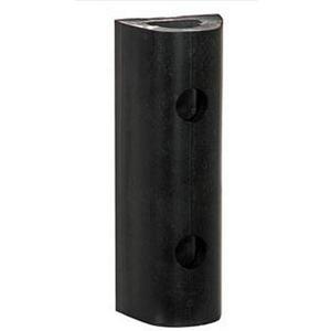 Buyers Products D424 Extruded Rubber D Shaped Bumper, Heavy Duty 3 Hole, Size 4x4x24, High Impact Resistance, Pre Drilled for Trucks, Trailers, Vans, and Loading Dock Protection