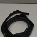 96" Long Black Vinyl Adjustable Width Bug Strip - Screen Door Bug Seal Strip & Draft Stopper - Draft & Insect Blocker Seal Strip for Windows, Door & Patio - Weather Stripping Strip