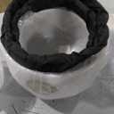 CVNC 432HZ 8-14 Inch Chakra Symbol Design Frosted Quartz Crystal Singing Bowl Set of 7 PCS with Grey Bags for Sound Healing and Meditation