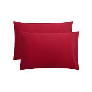 FLXXIE Microfiber Pillow Cases Queen Size Set of 2, Soft Pillowcases with Envelope Closure, Wrinkle Resistant Pillow Covers, 20x30, Wine Red