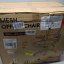 Fizzin Ergonomic Office Chair, 400 LBS Computer Chairs with Adjustable Lumbar Support, Breathable Mesh Desk Chair Ergonomic with Thickened Cushion, Comfy Home Office Desk Chair (Black), Medium