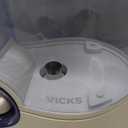 Vicks Warm Mist Humidifier Filter‑Free 1 Gal Tank, Auto Shut‑Off, Night Light, VapoPad and VapoSteam Compatible