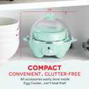 Dash Rapid Egg Cooker - Boiler, Poacher & Steamer - Includes Measuring & Recipe Guide - Dishwasher Safe - BPA Free - Holds 7 Eggs, Aqua