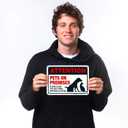 Keep Gate Closed Sign, Pets On Premises, 10x7 Inches, Rust Free .040 Aluminum, Fade Resistant, Made in USA