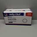 JOLLY CHEF 300 Count 8.5 Inch Paper Plates, Soak-Proof, Cut Proof, Disposable Heavy Duty Plates for Everyday Use, Picnic, Family Gatherings, Parties