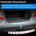 ACROPIX Rear Bumper Protector for Chevrolet Equinox 2018-2024 Scratch Resistant Trunk Door Entry Guard Tailgate Accessory Trim Cover Bumper Step Guard Protector