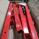 Towallmark Engine Hoist, 2 Ton Folding Engine Crane with 6 Carters, 4400 Lbs Heavy Duty Hydraulic Shop Engine Crane with Telescopic Boom, Cherry Picker Engine Hoist for Garage, Workshop, Red
