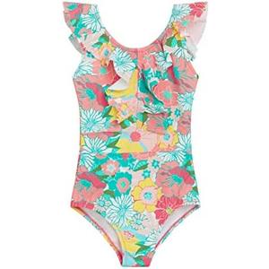 Kanu Surf Girls' Gianna Beach Sport Ruffle One Piece Swimsuit size 16