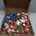 Enhon 250th Anniversary Patriotic Wreath, 4th of July Patriotic Wreath for Front Door, Red White and Blue Tulip Flower with Stars, Ideal for 2026 Independence Day & Memorial Day Decor