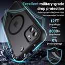 Jaroco Magnetic for iPhone 11 Case, [Compatible with MagSafe][Military Grade Drop Protection][Heavy Duty Protection][Non-Slip][Shockproof] 2-Layer Durable Bumper Phone Case 6.1''-Black