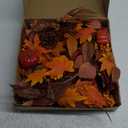 Sggvecsy Fall Wreath - 20'' Autumn Front Door Wreath with Pumpkin, Berries, Maple Leaves, Pine Cones for Indoor/Outdoor Decor