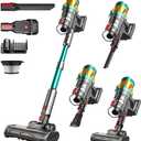 SPZTJK Cordless Vacuum Cleaner, 550W 65Kpa 40Mins Vacuum Cleaners for Home, LED Screen Stick Vacuum Cleaners, Anti-Tangle 1.2L Dust Cup, 4 in 1 Lightweight Vacuum for Hardwood Floor Carpet Pet Hair