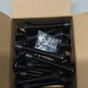 HOMOTEK 20 Pack Black Spring Door Stops,3-1/8" Heavy Duty Door Stop - Flexible Spring Door Stopper with Low Mounted Black Rubber Bumper Tips