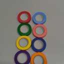 Hutou 8 Rolls Colored Masking Tape Rainbow Colors Painters Tape Colorful Craft Art Paper Tape Labeling Arts Crafts Decorative Coding Decoration Supplies, 0.6 Inch x 16 Yard, 8 Colors (Bright)