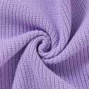 Toddler Girl/Boy Halloween Sweater Boo Hand Embroidered Knitted Pullover Fall Winter Clothes 1-5T (Purple)