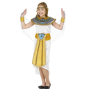 fun shack Kids Cleopatra Costume, Egyptian Dress for Girls, Historical Costume for Kids, Halloween Outfit for Girls Xl