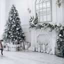 SIMISI RIBBON 24 Pcs Light Blue Velvet Christmas Tree Bows Door Garland Decor Vintage Wreath Bow (3/8'' Wide, 5 * 7 inch)